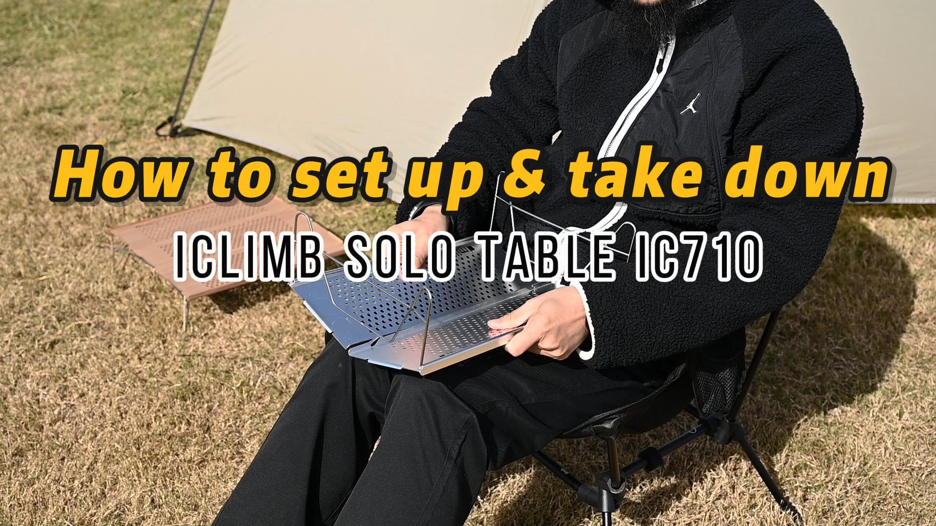 Amazon.com: iClimb Mini Solo Folding Table Ultralight Compact
