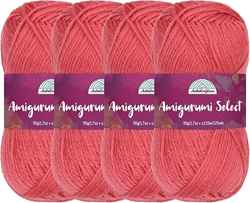 Miniatura 20 de JubileeYarn Amigurumi Select - Hilo acrílico para bebé, aster, 4 madejas