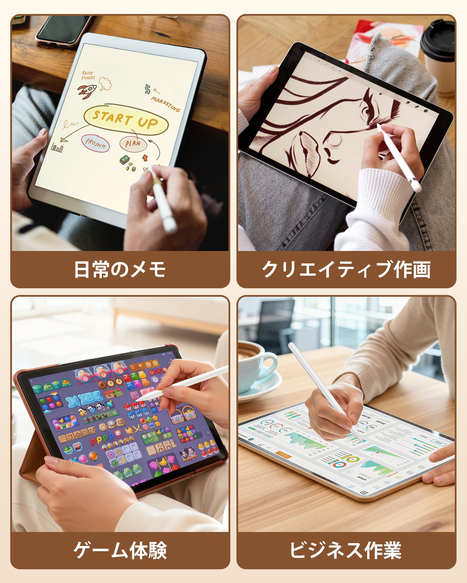 Link Dream Ulepszone końcówki zamienne kompatybilne z Apple Pencil 2. generacji/1. generacji, końcówki iPencil akcesoria do Apple Pencil 1/2/Pro/USB-C, iPad Pro/Air/Mini (5 sztuk, okrągłe)