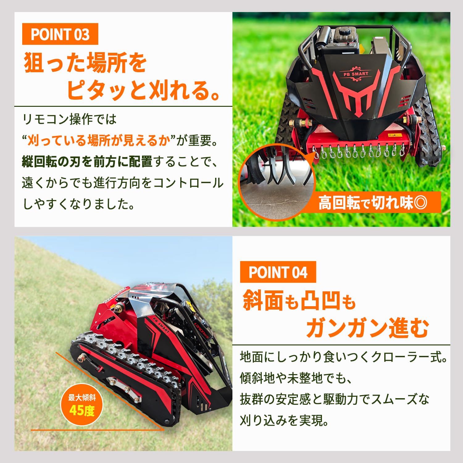 ラジコン草刈機 自走（赤）ガソリン＆電気 最大勾配45° 最大600m遠隔操作可 楽天市場】【PBSTAY】ラジコン草刈機 自走式 ガソリンと電気の