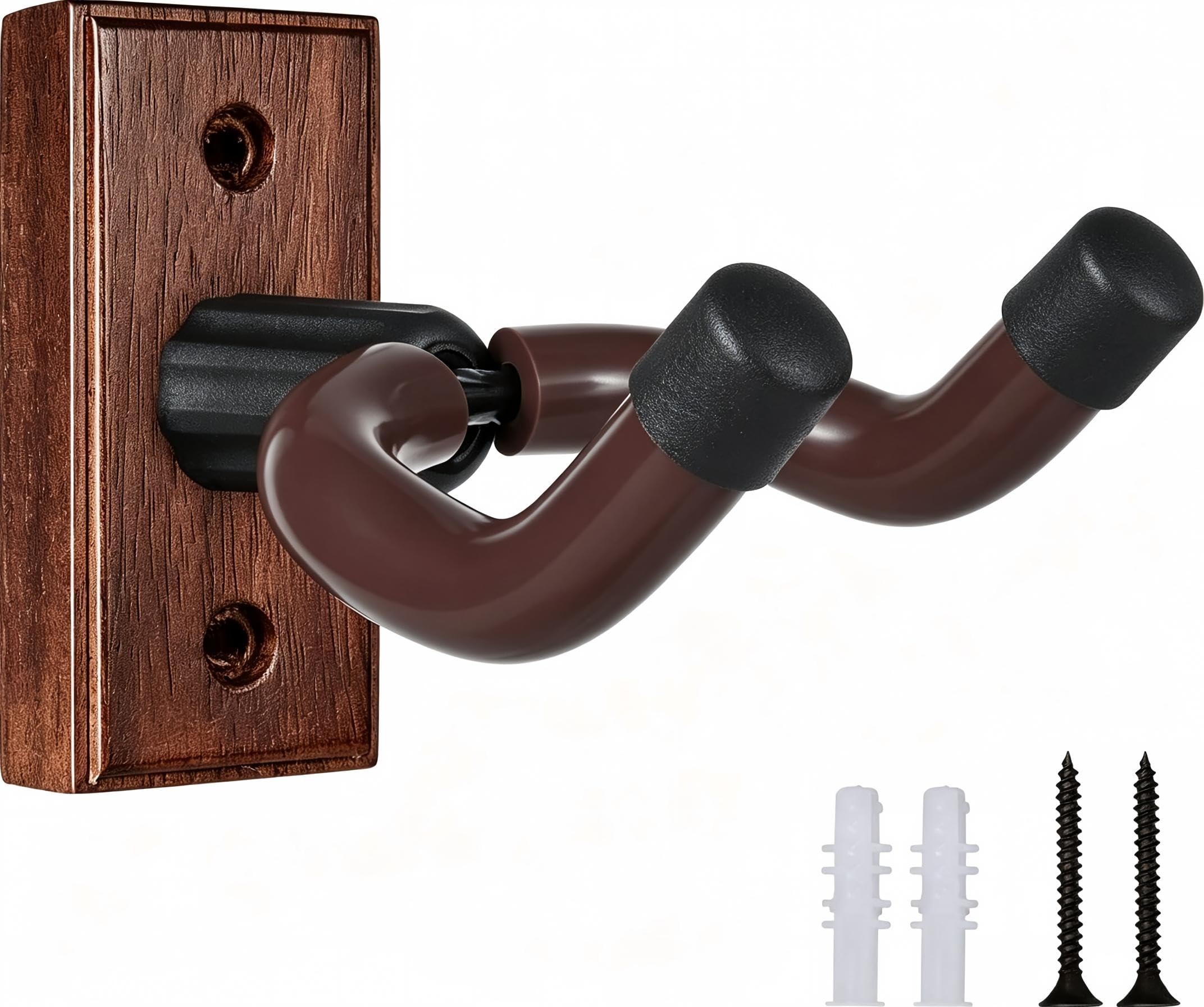 Sound Harbor Gitarren-Wandhalterung, 12 Stück, Holz-Gitarrenaufhänger, Haken, Ständer, Wand für Akustik-, E-Gitarre, Banjo, Bass, Ukulele