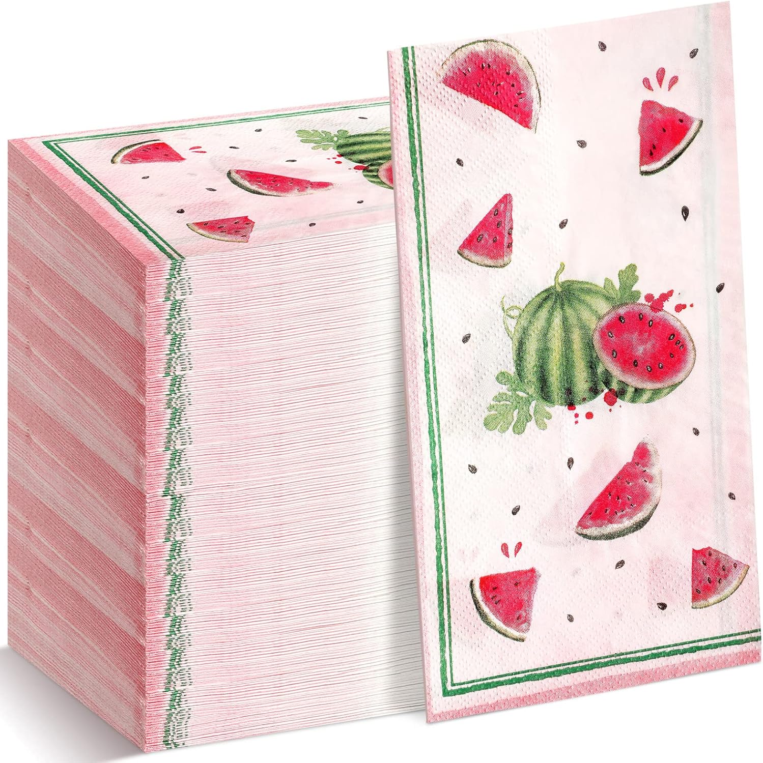 Crtiin 100 Pcs Watermelon Napkins Bulk Watermelon Paper