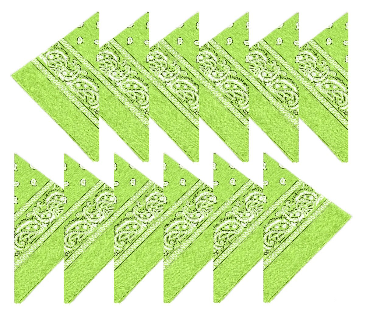 Boolavard 100% Cotton 1pcs, 6pcs or 12pcs Pack Bandanas with Original Paisley Pattern Colour of Choice Headwear/Hair — view 20