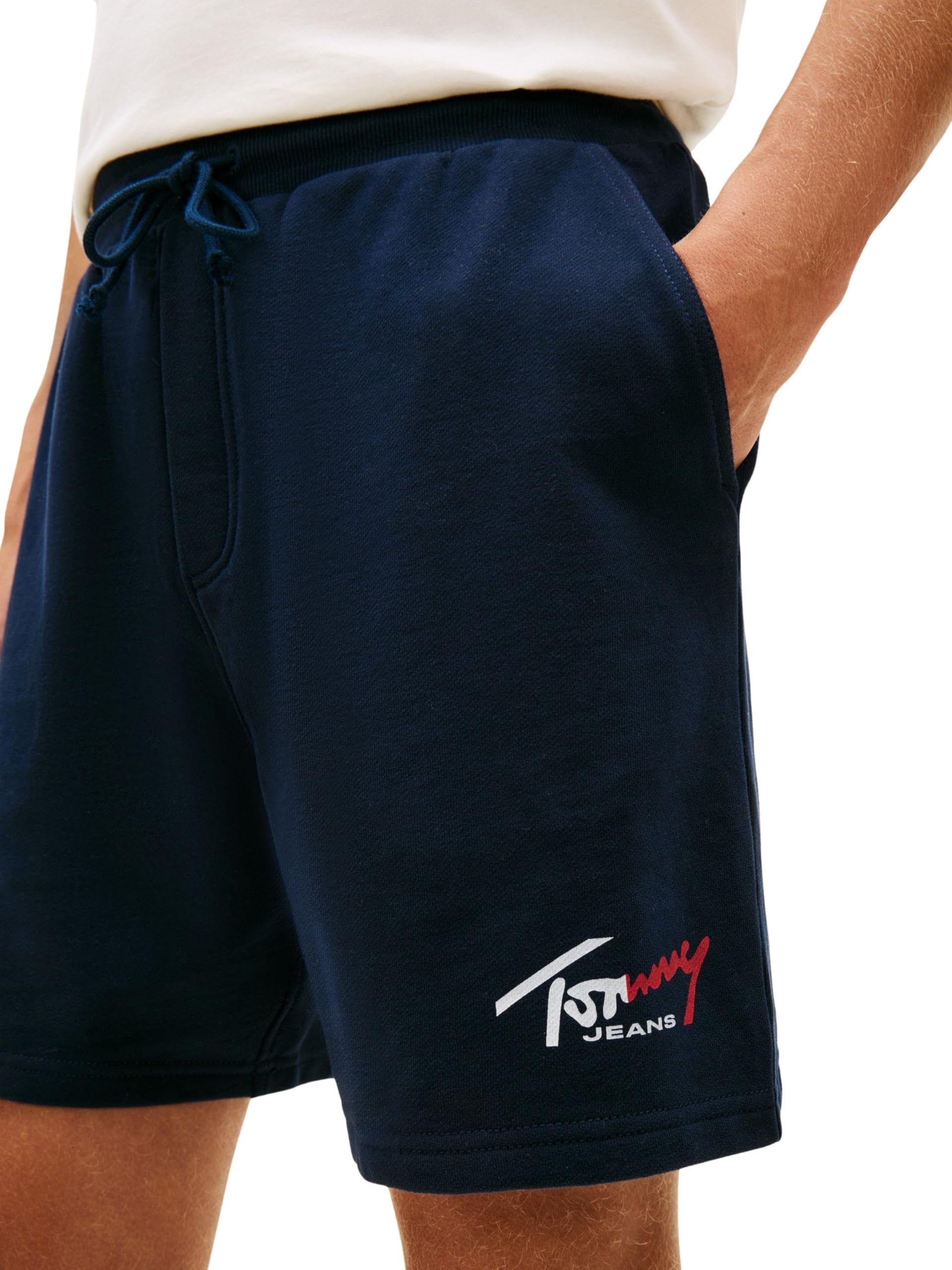 Tommy Jeans Herren Sweatshorts TJM Signature Beach Short Dm0dm23017