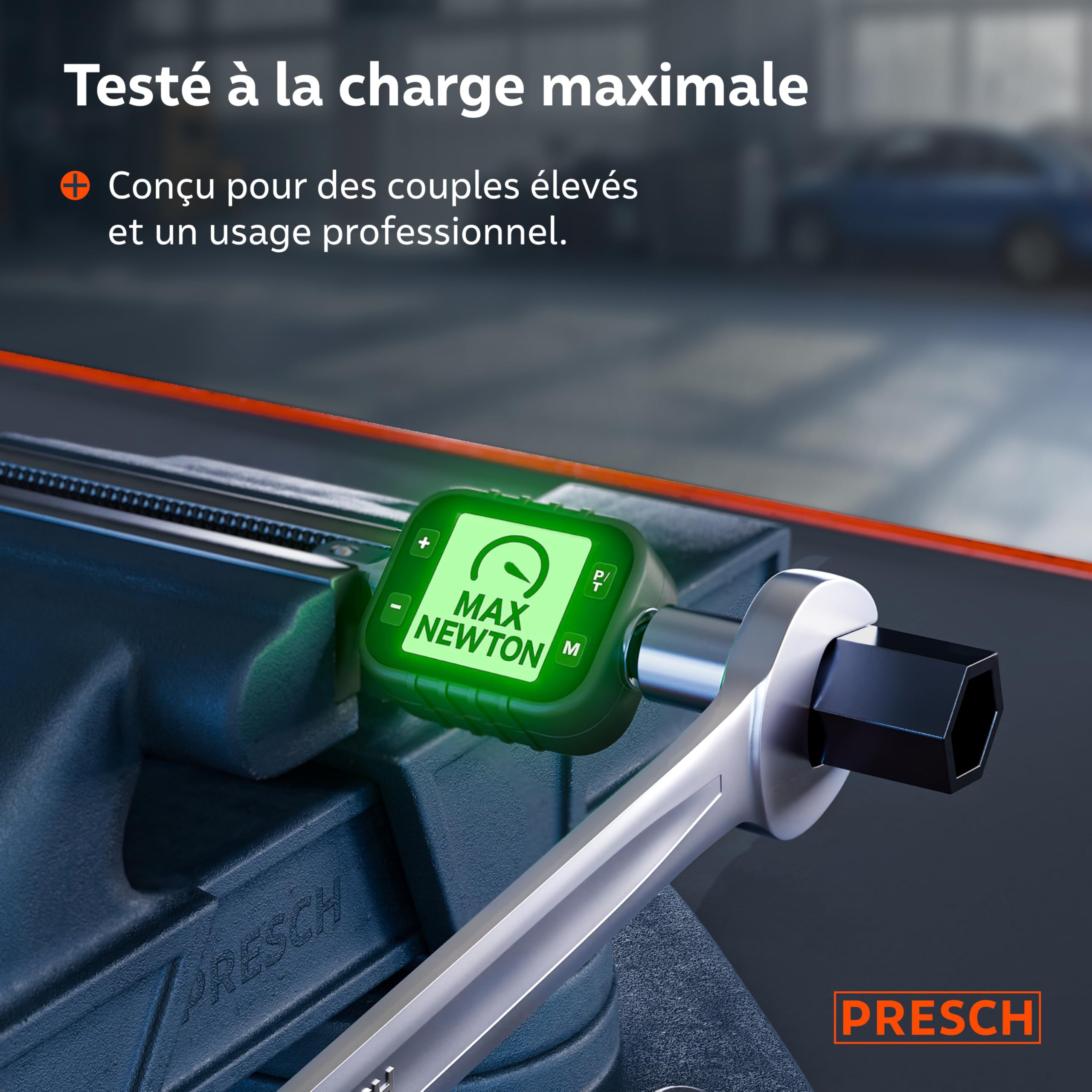 PRESCH Clés plates 8 pcs. avec sacoche (8-19 mm) - Jeu de Clé plate - Usinées de précision et ultra-durables - Angle de 15° pour travailler dans les espaces confinés