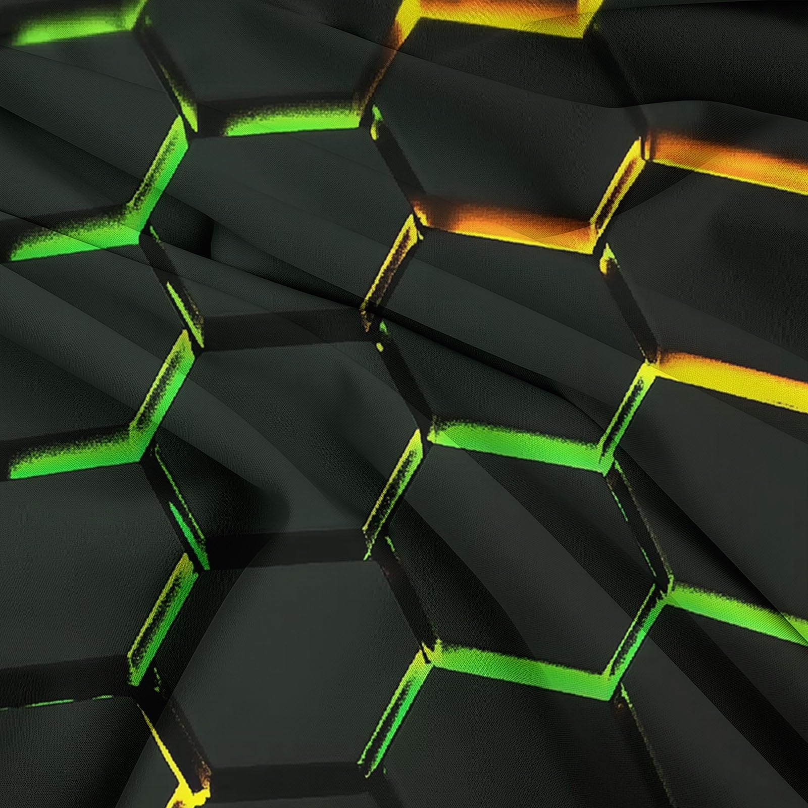 Literie Parure De Lit Microfibre Hexagones Géométriques Au