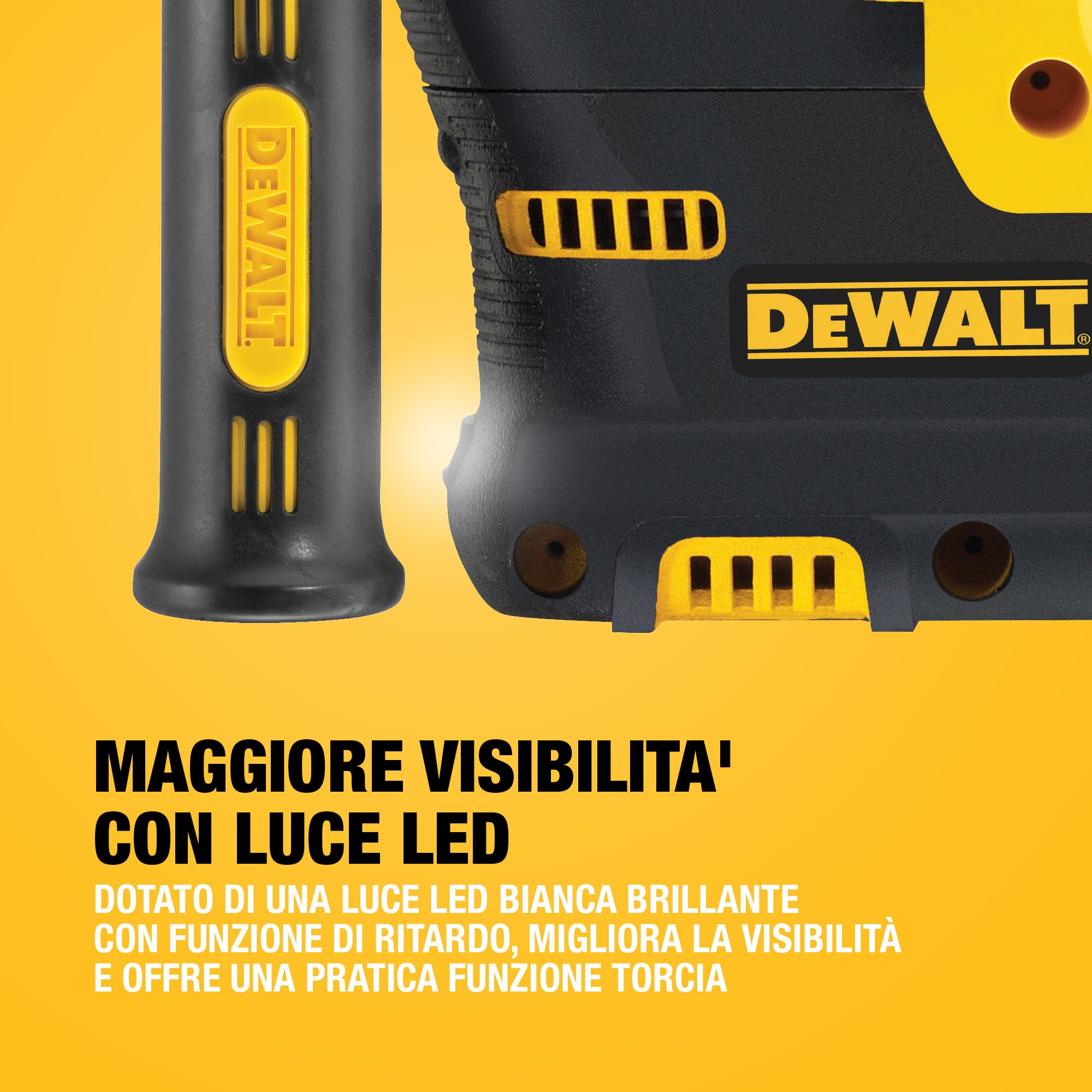 DEWALT Tassellatore a percussione SDS-Plus 18 V XR 24 mm Solo corpo macchina, DCH253N-XJ