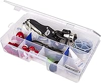 Vista 1 de Flambeau Outdoors 7003R Tuff Tainer caja de bandeja para aparejos de pesca incluye 3 separadores de cero medio a granel 9 compartimentos