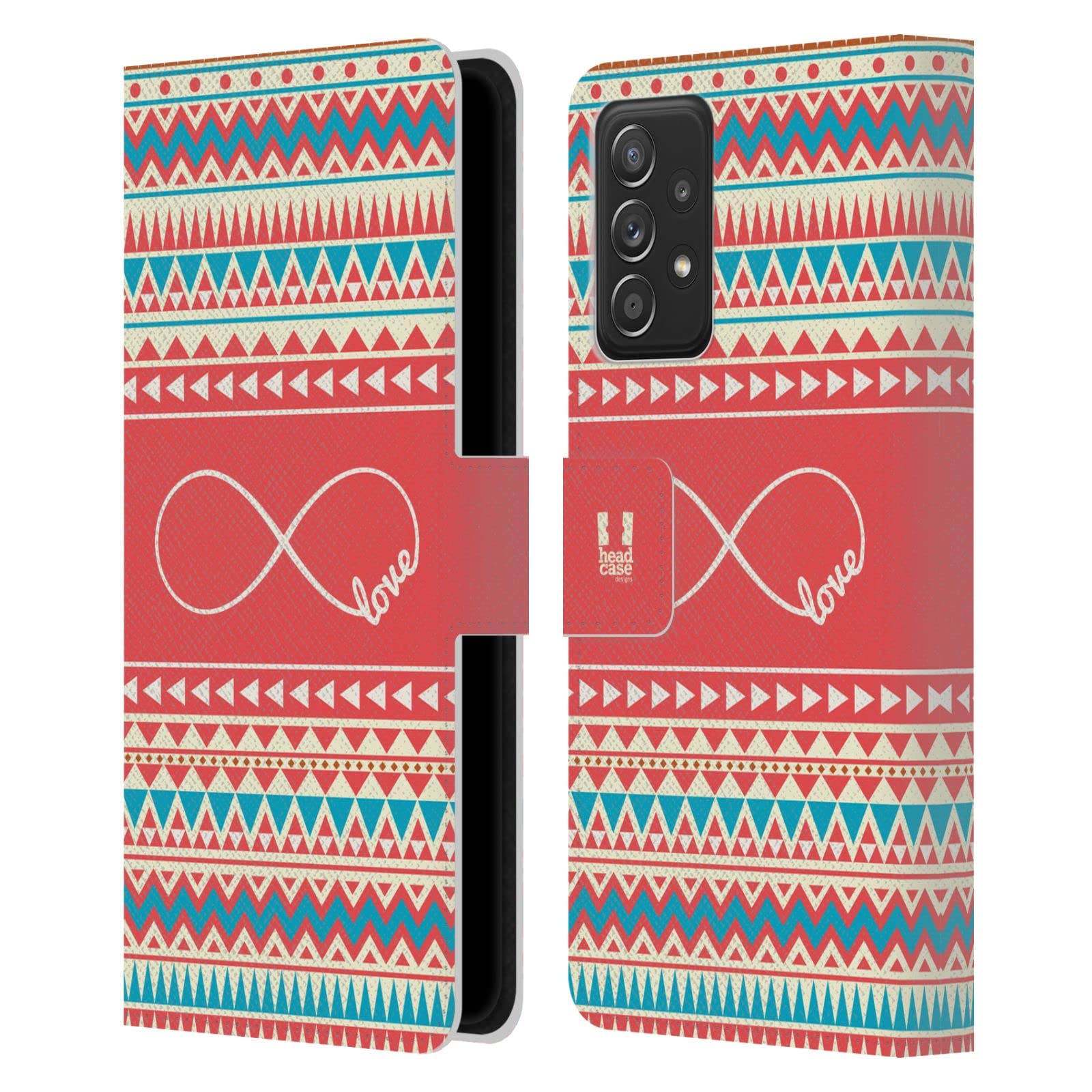 Coque portefeuille Samsung A53 5G Amour Aztèque pour protéger vos souvenirs