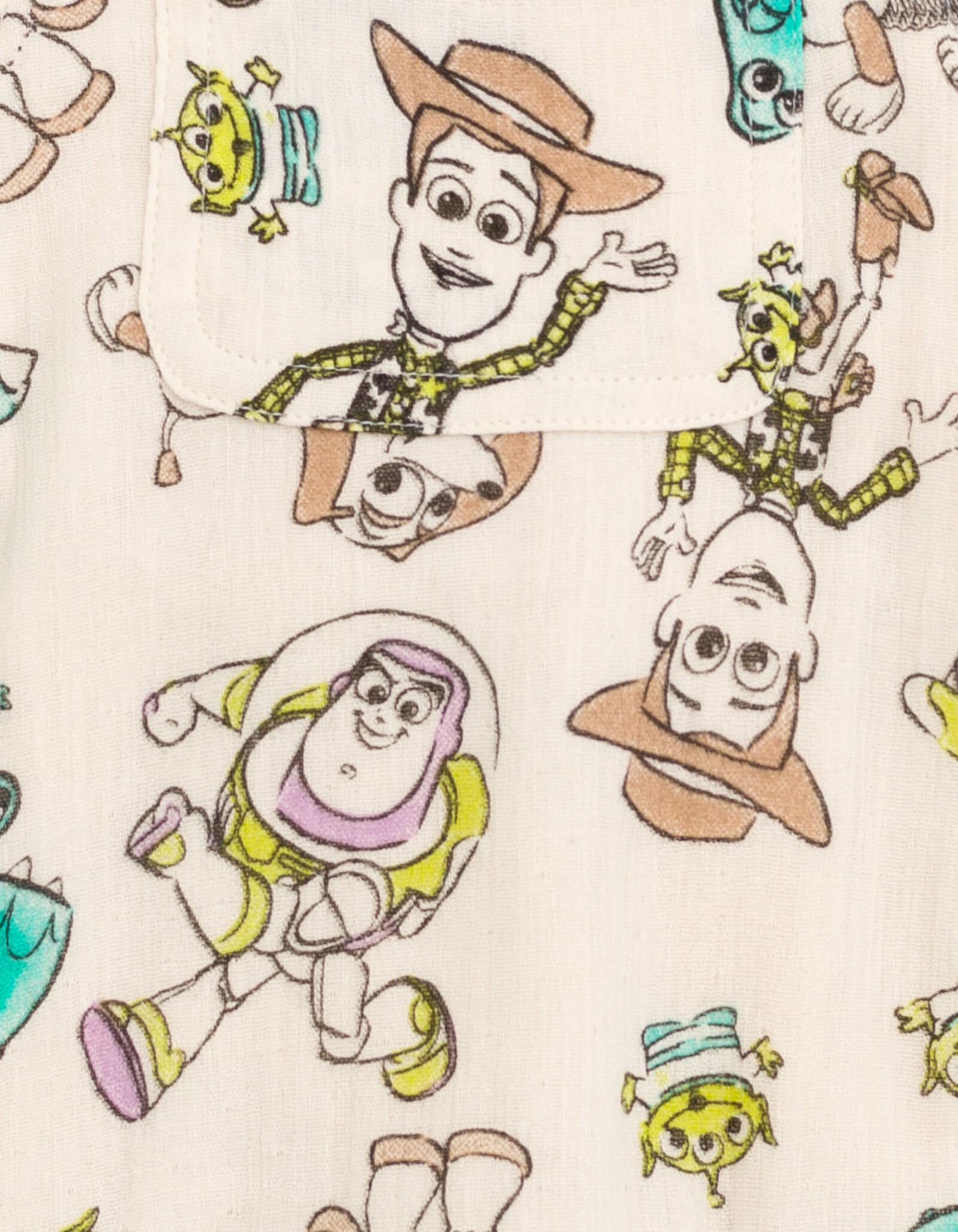 Disney Toy Story Set aus passendem Strampler und Shorts, aus Baumwoll-Chiffon, für Neugeborene (Neugeborene - 7-8)