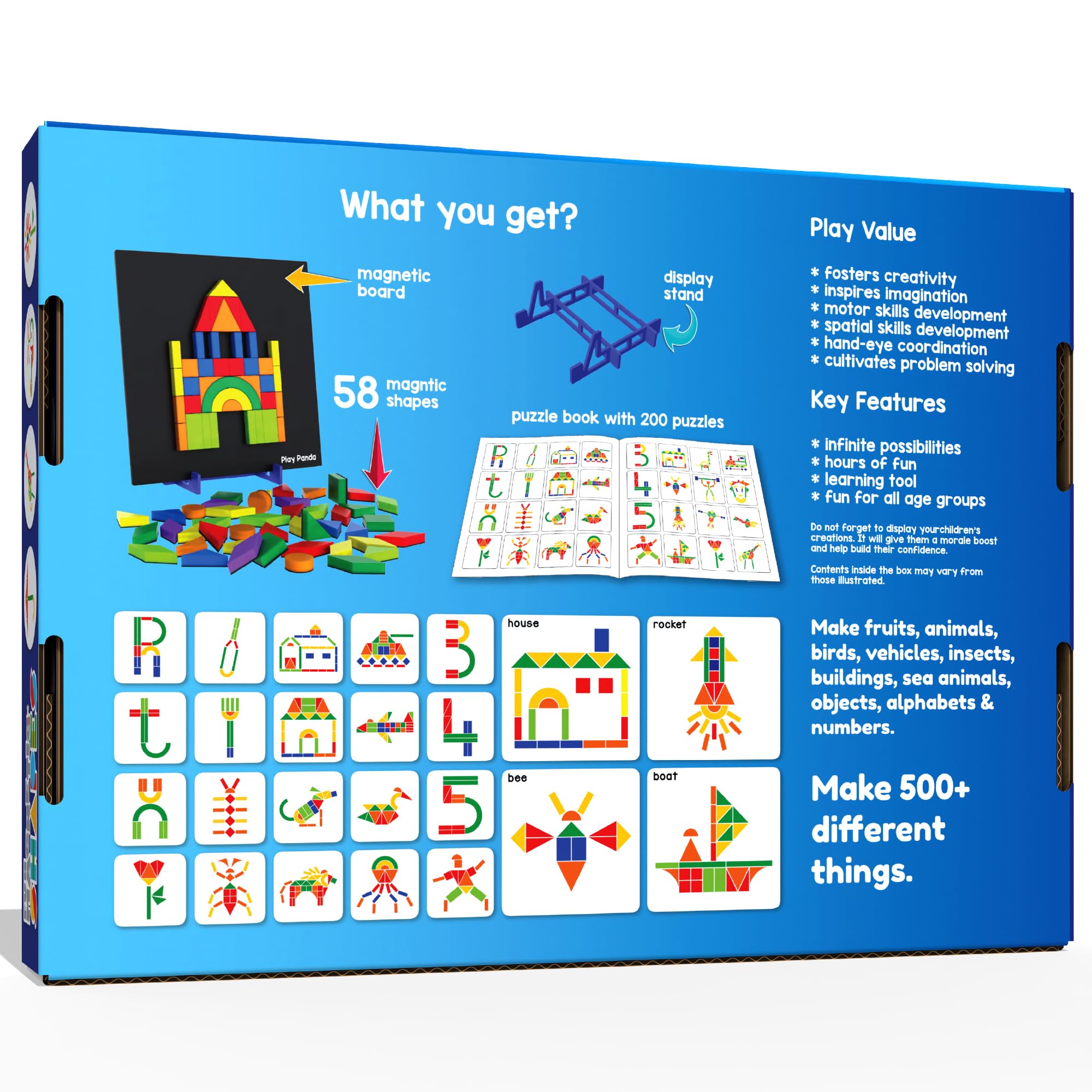 Play Panda Magnetic Puzzle Set - Kids Brain Booster -8