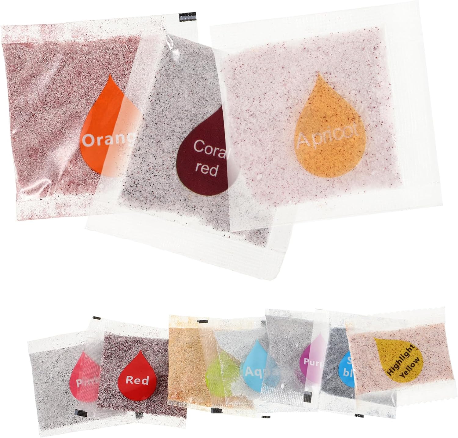 10pcs Tie-dye Pigments Non-Toxic Fabric Dye Powder for DIY Clothing Vibrant Colors for Adults for Crafting and Decorating Textiles