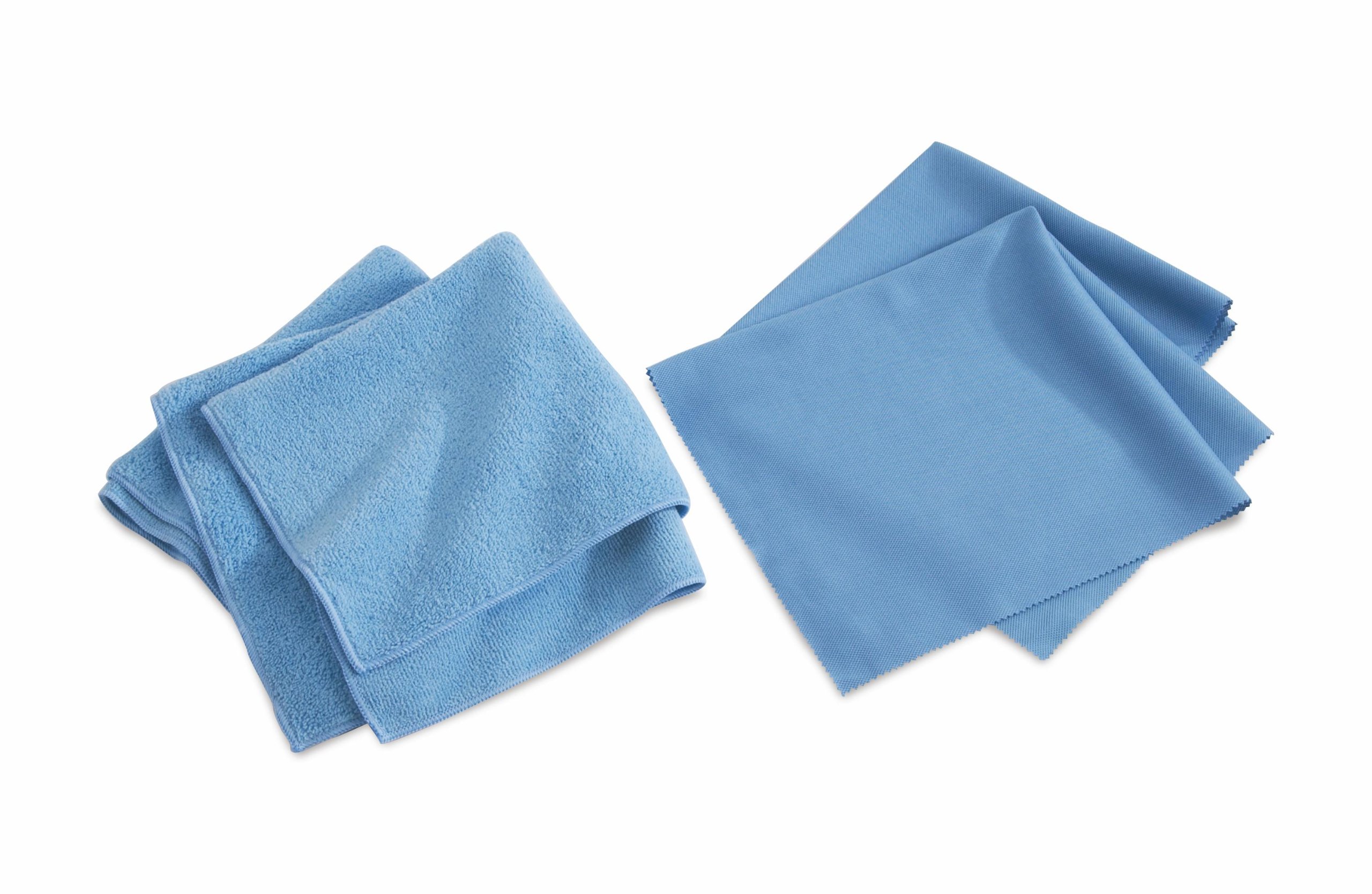 Medline Microfiber Cleaning Cloths 12 x 12 Heavy-Weight Blue - Pack of 250