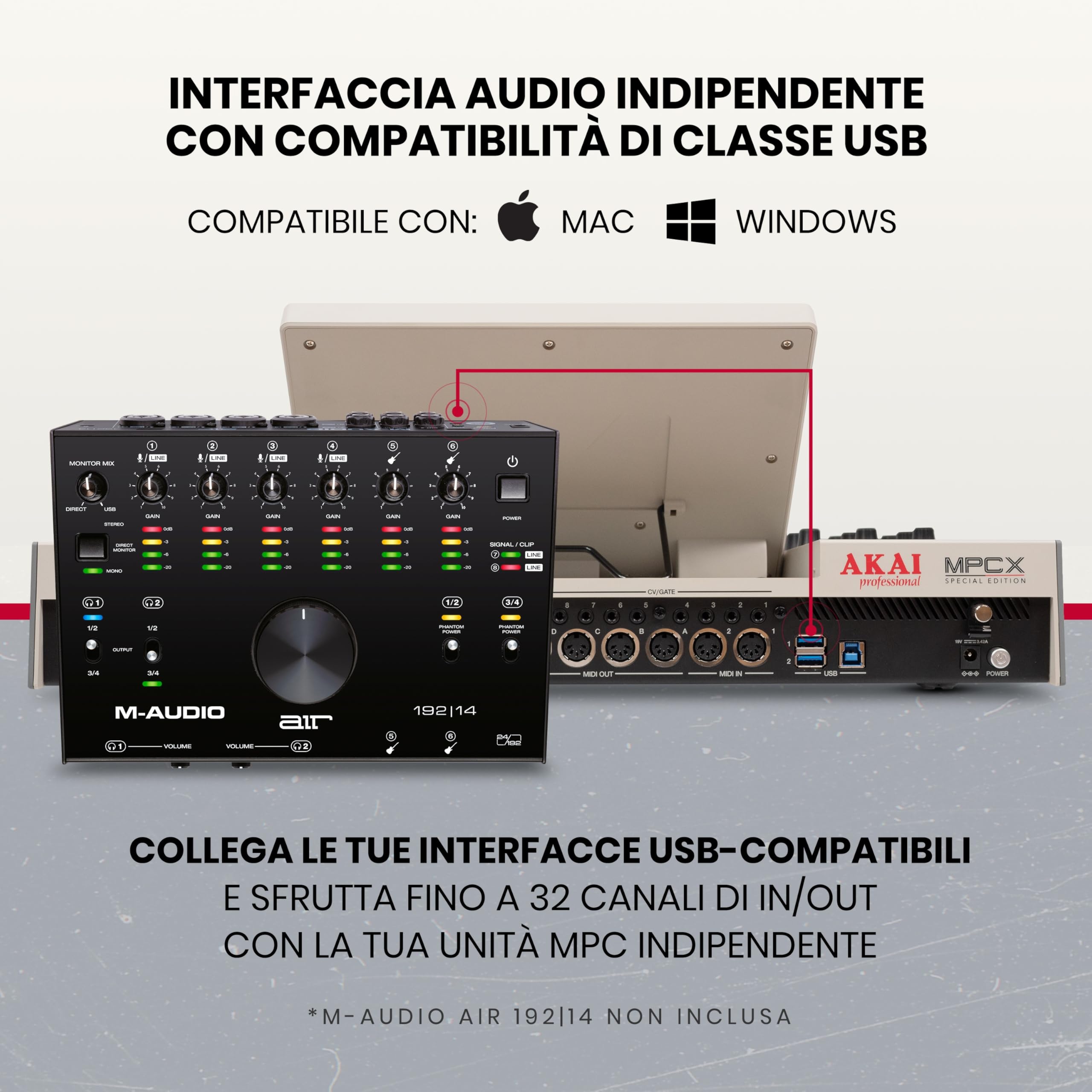Akai Professional MPC X SE - Workstation di Produzione Standalone e Beat Maker con Schermo Multi-Touch da 10.1", Drum Pad, Motori di Sintetizzazione, 48 GB di Memoria e Integrazione Native Instruments