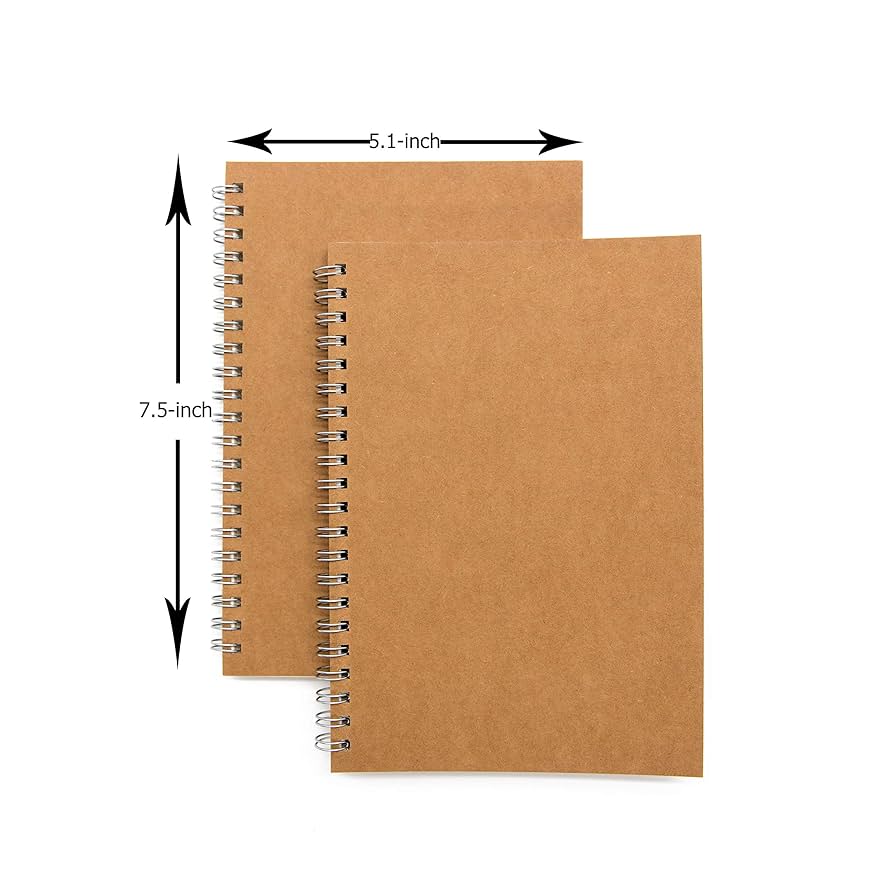 Amazon.com : Soft Cover Spiral Notebook Journal 2-Pack