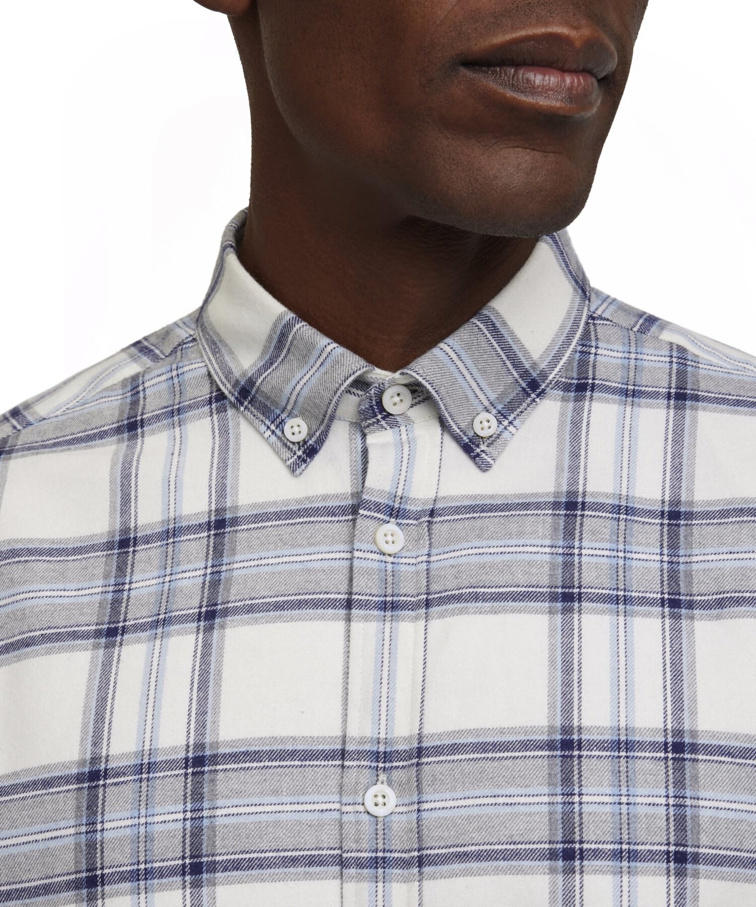 FALKE Men's Shirt Basic Flannel Big Square Camisa