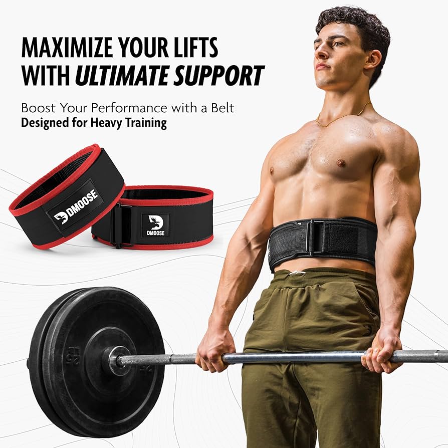 Quick Locking Weight Lifting Belt For Men & Women - Adjustable Squats