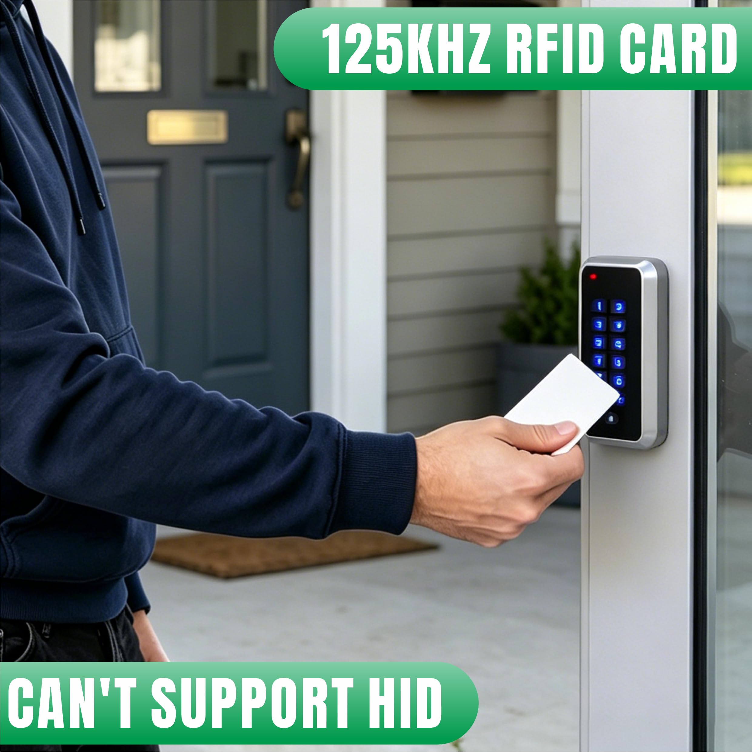 UHPPOTE kontaktlose 125 kHz RFID-Zugangskarten nur lesbar (100 Stück) | für Zugangskontroll- und Zeiterfassungssysteme