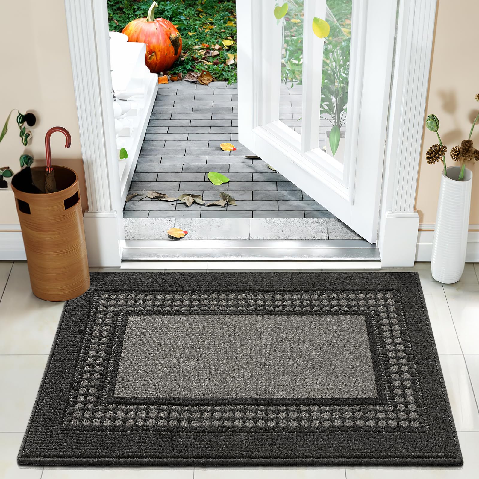 JEEDOVIA Door Mat, Front Doormats for Entrance, NonSlip Entryway Mats