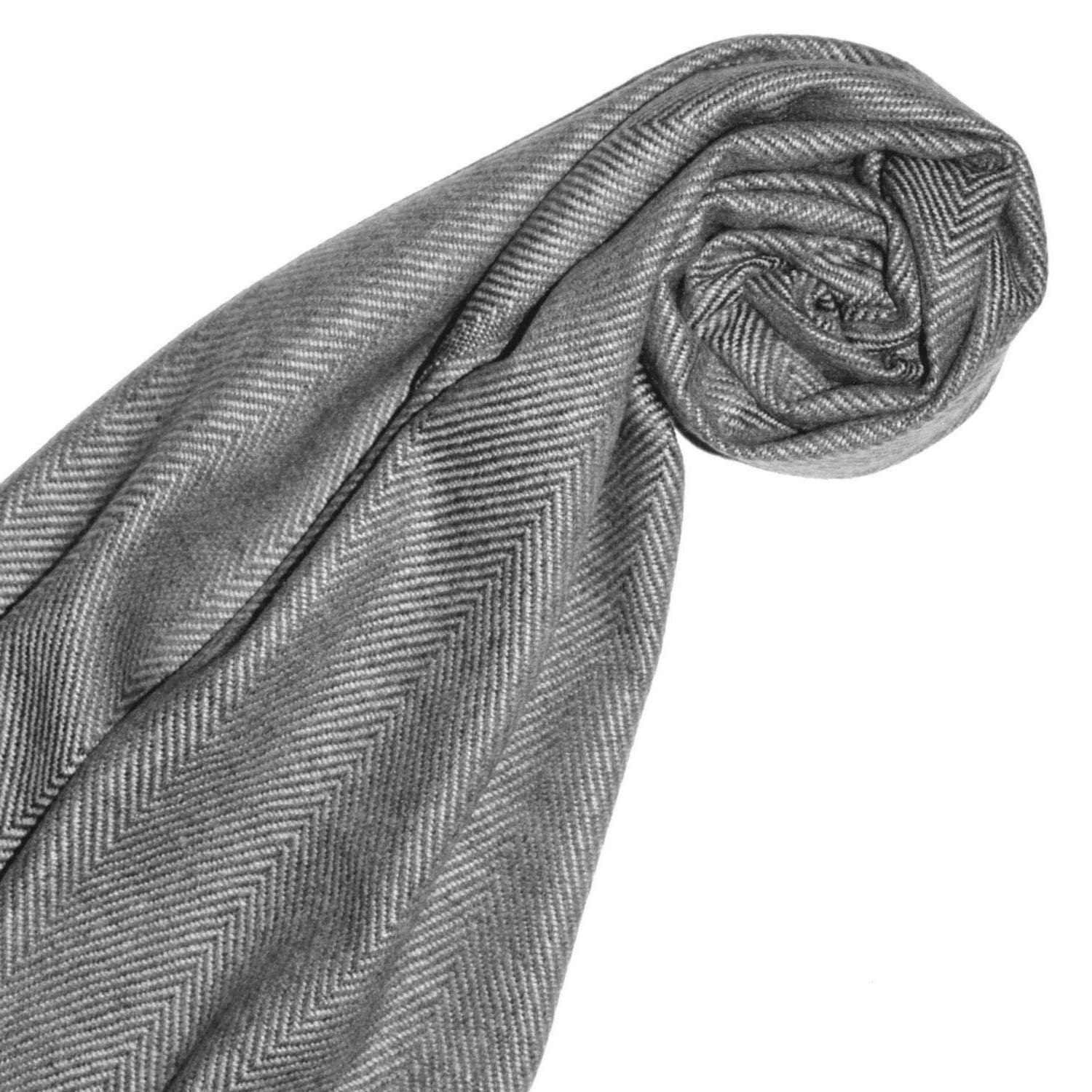 Lorenzo Cana Bufanda para hombre, 100% cachemira, 30 cm x 180 cm, gris antracita, gris claro, mullida, ligera, de cachemira, para invierno, bufanda para hombre, 783158811, Gris claro antracita, 30 x