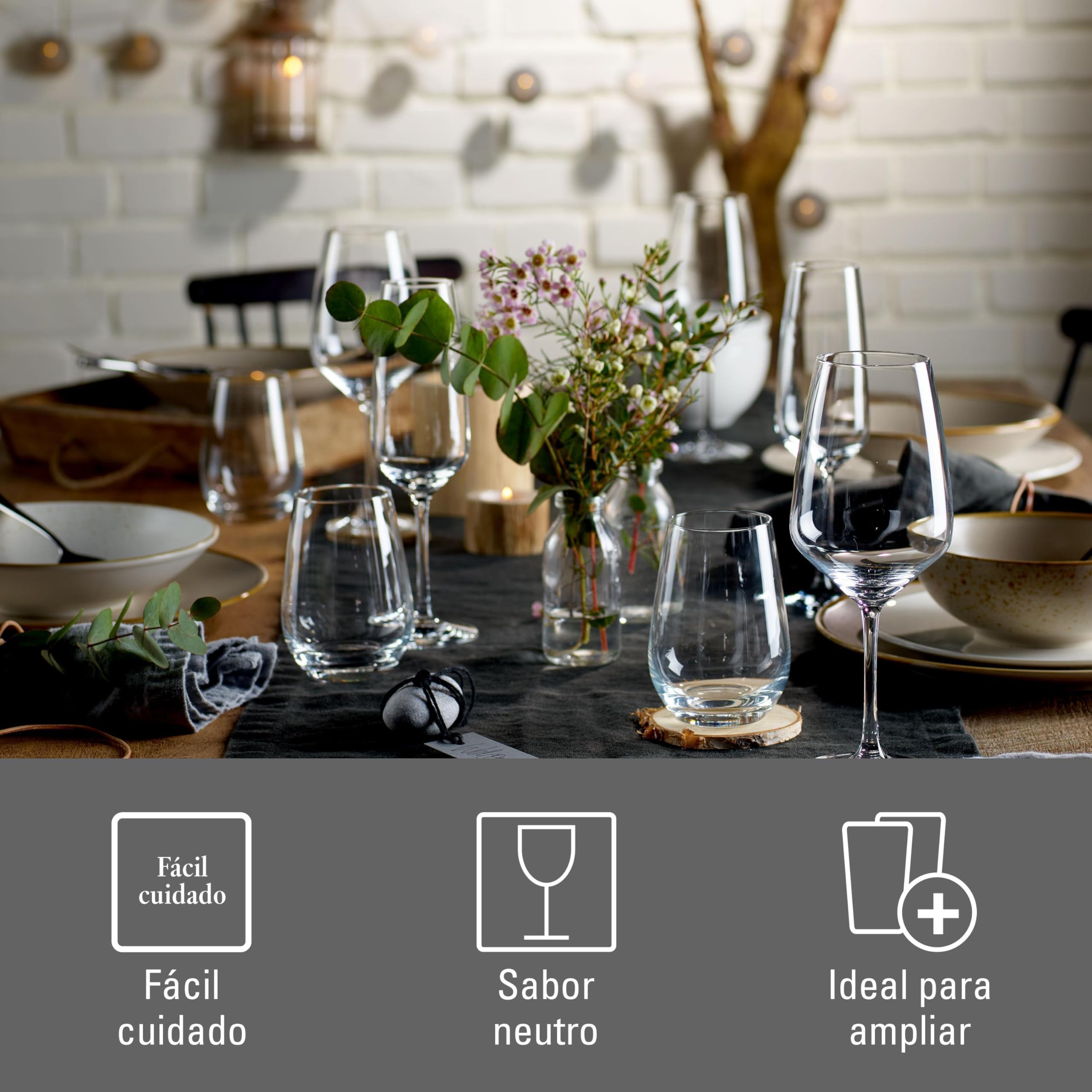 vivo – Villeroy & Boch Group – Voice Copa Vino Blanco Juego De 4 Claro, Apto Para Lavavajillas, Juego Copas De Vino, Set Copas Para Vino, Copas Vino Blanco, Vidrio De Cristal