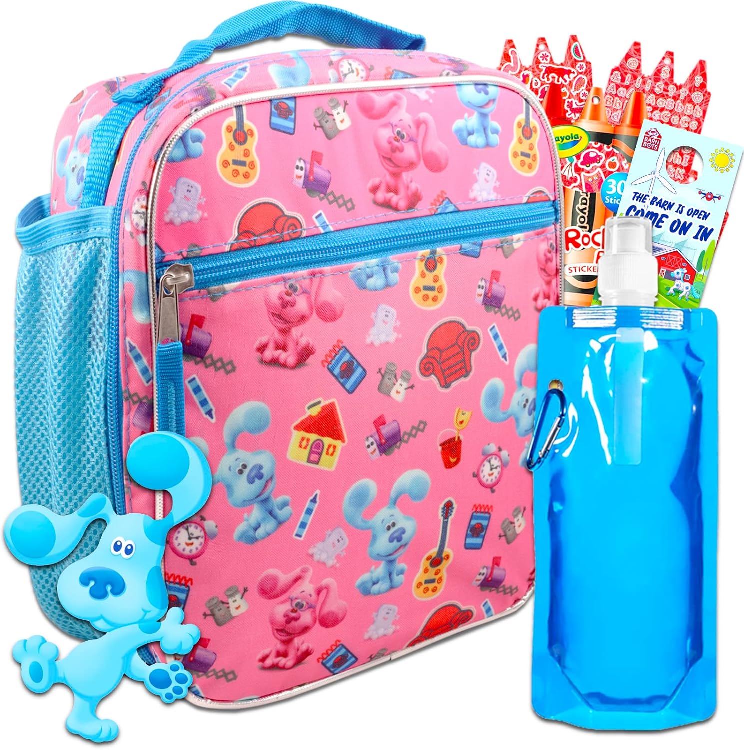 Blue's Clues Lunch Bag Set Blue's Clues Lunch Box Bundle with Water
