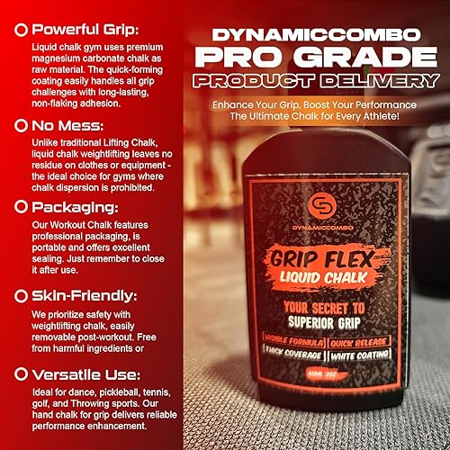 Miniatura 3 de Superior Grip - Tiza líquida para levantamiento de pesas, escalada en roca, gimnasia, secado rápido y sin desorden  2 onzas