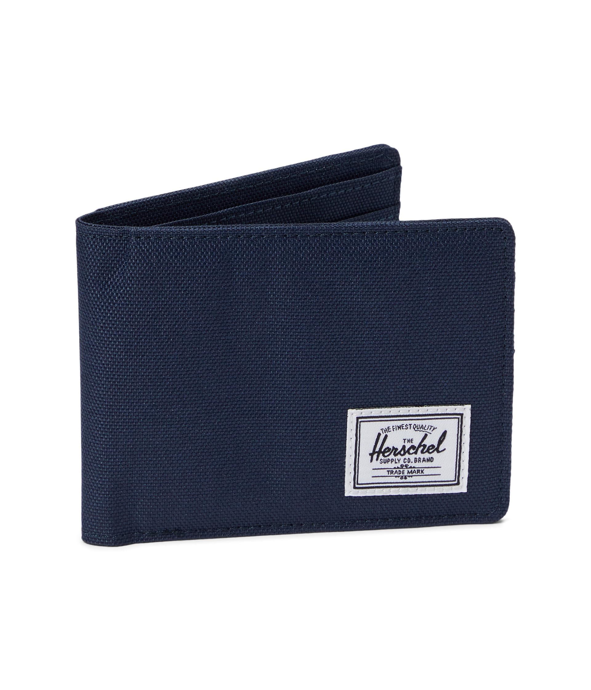 Herschel Unisex Blue Wallets & Cardholders, One Size, Navy Roy Book Wallet Rfid Blocking