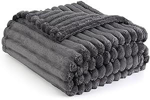 Cozy Comfort: Cuddle Duds Grey Fleece Throw Blanket