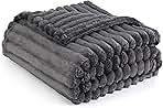 Bedsure GentleSoft Grey Fleece Twin Blanket for Couch -Cozy Soft Blankets for Women, Cute Small Throws for Girls, 60x80 Inches
