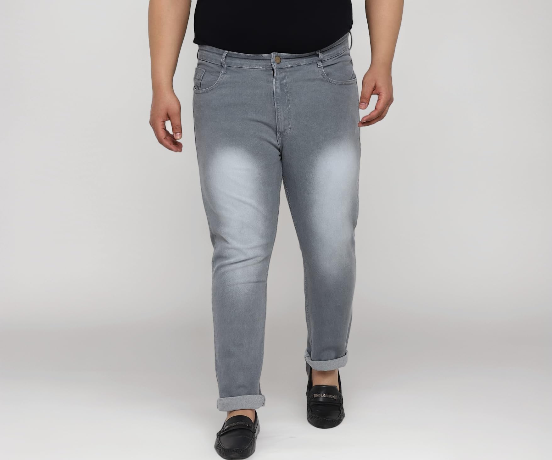 Urbano Plus Men's Regular Fit Mid Rise Jeans