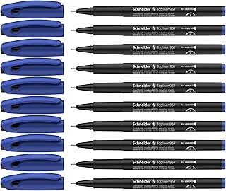 Schneider Topliner 967 Fineliner (0,4 mm) 10er Packung blau
