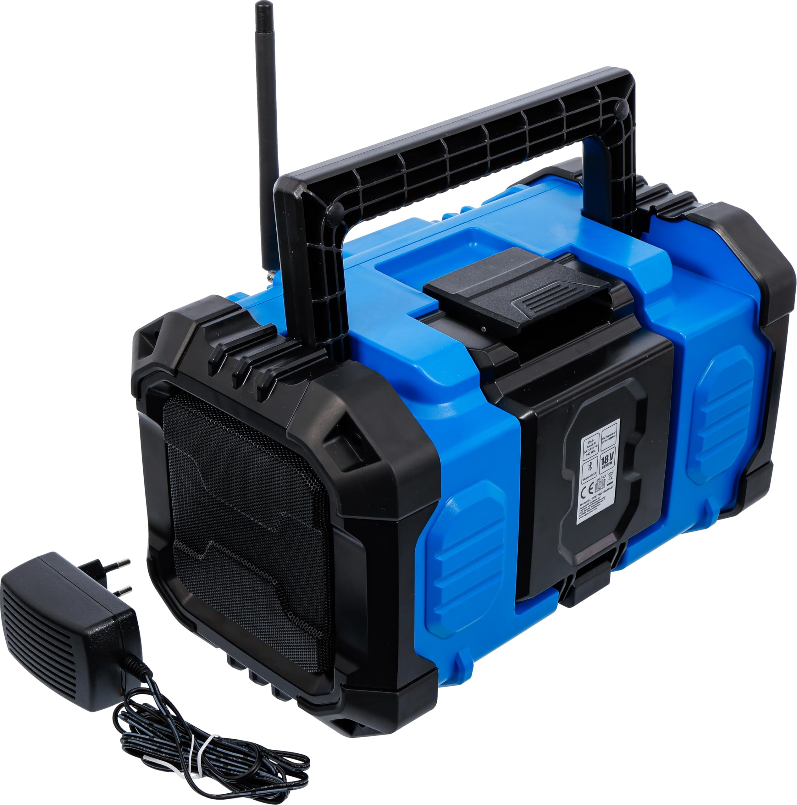 BGS 7387 | AkkuDAB Radio | Hybrid | 18 V y 230 V | sin batería | Radio para Obras