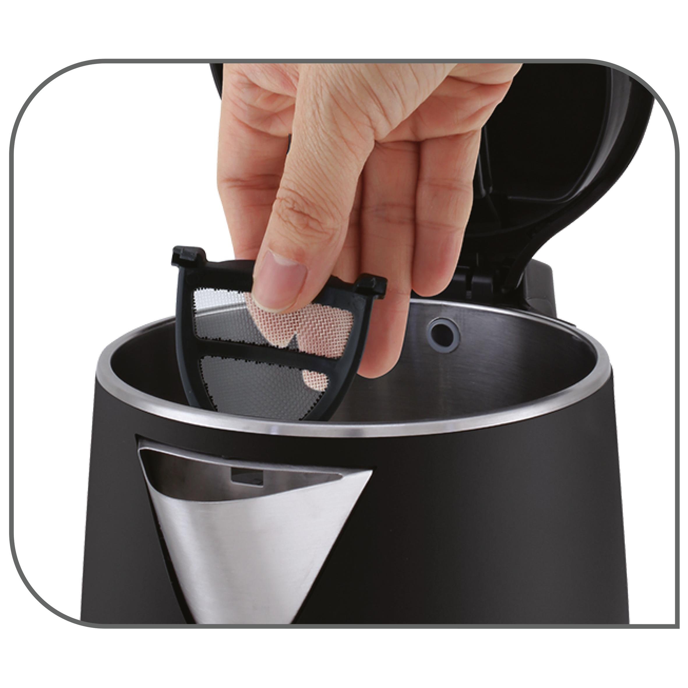 Tefal Safe to Touch KO3718 | podwójne ścianki | 1,5 l | pokrywa pomocnicza | otwór obracany o 360° | czarny