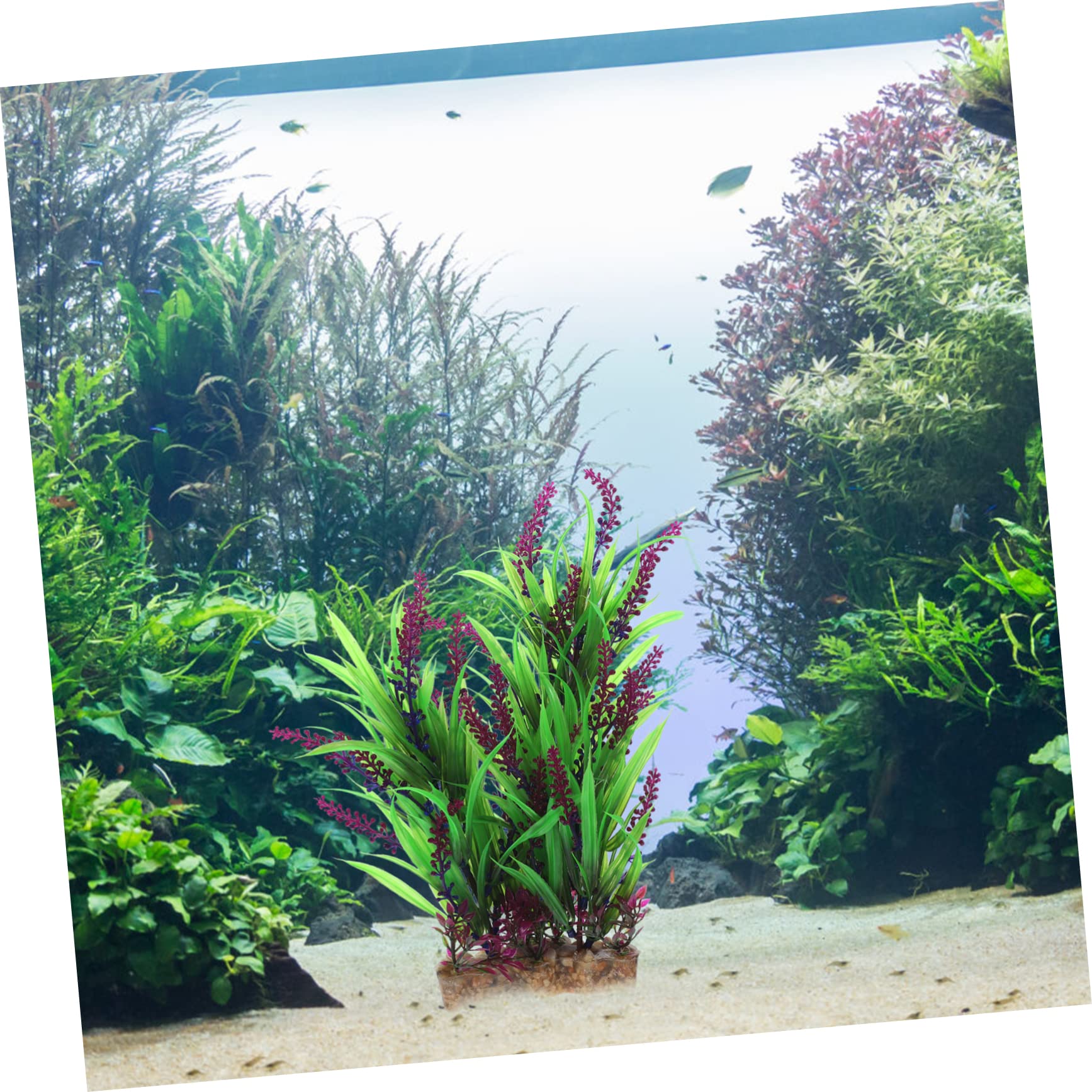 Sosoport 3St künstliche Wasserpflanzen aquariumpflanzen Set Aquarium Zubehör Aquarium Dekoration Schläuche Kunstpflanze Blase Globen Künstliche Aquarienpflanze Wassergras für Aquarien Harz