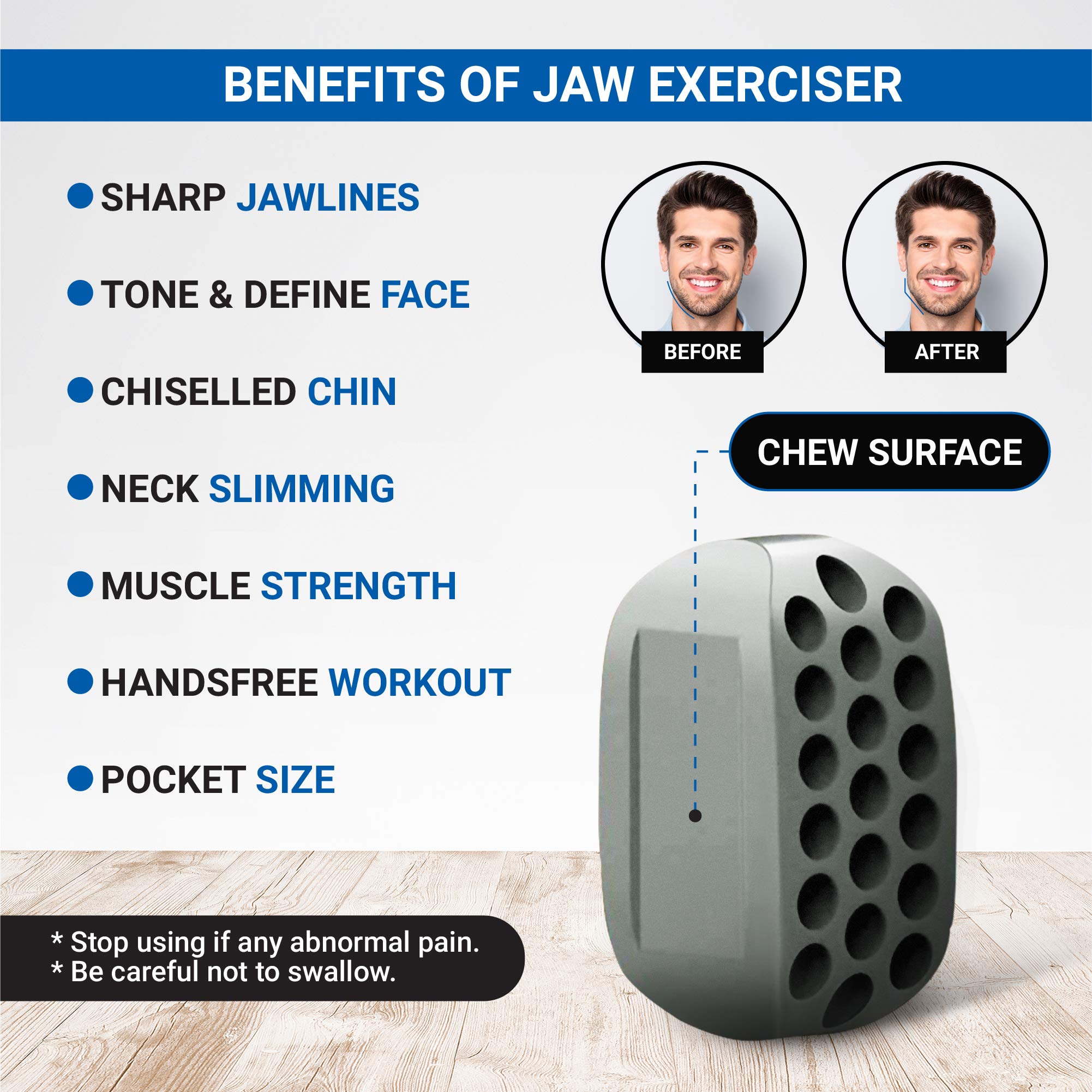 JawRise Jaw Exerciser Jawline Sculpting Tool for man & woman Perfect
