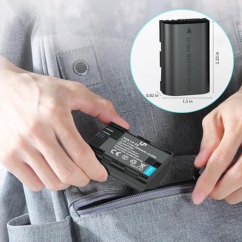 Miniatura 7 de LP LP-E6, LP-E6N - Paquete de 2 baterías de repuesto de 2600 mAh para Canon EOS R6 R5 R 90D 80D 70D 60D 60DA 6D 6D Mark II 5D Mark IIIIIIV 5DS 5DS R