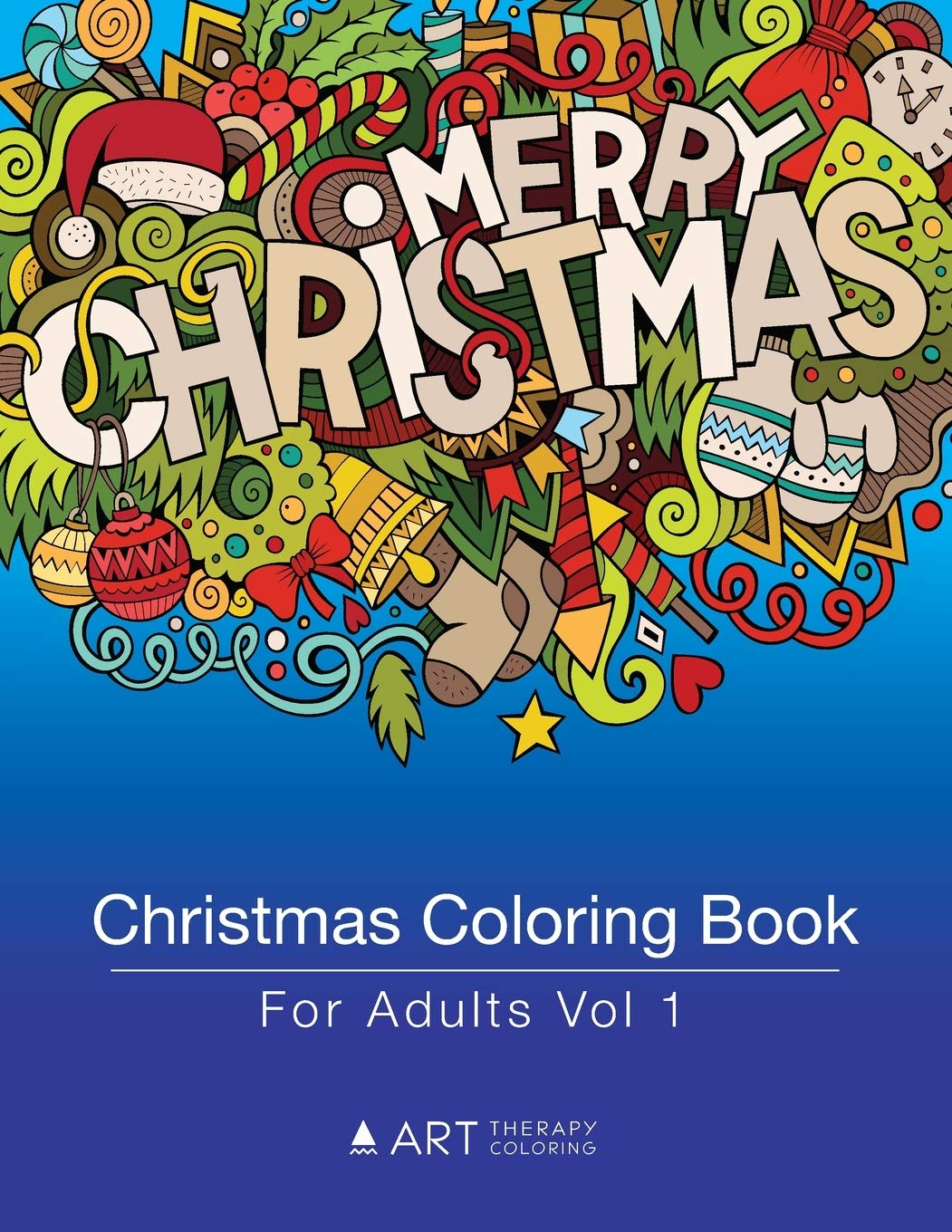 Amazon.com: Christmas Coloring Book For Adults Vol 1: 9781944427788: Art Therapy Coloring: Books