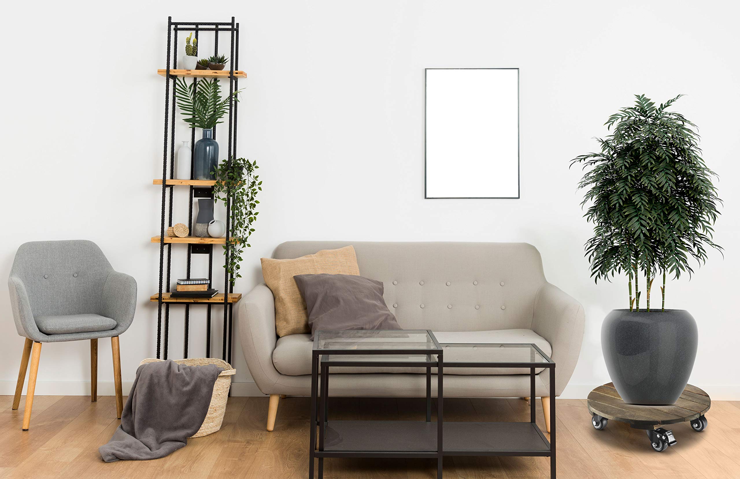 Plant Caddy With Wheels Heavy Duty With 8 Lockable Casters, Rolling