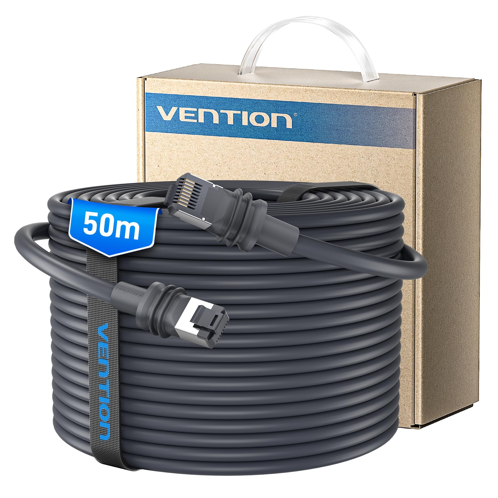 VENTION Cavo Starlink Gen 3 50m – Prolunga Ethernet impermeabile, resistente ai raggi UV, per Starlink Standard Actuated Gen 3 / Satellite V3, ricambio Ethernet Starlink Gen 3