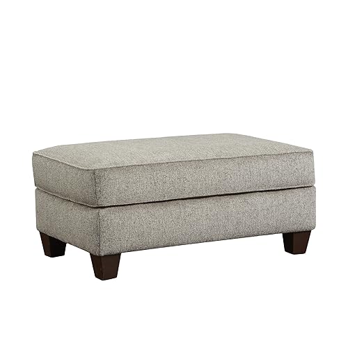 Roundhill Furniture Camero Platinum Cocktail Ottoman