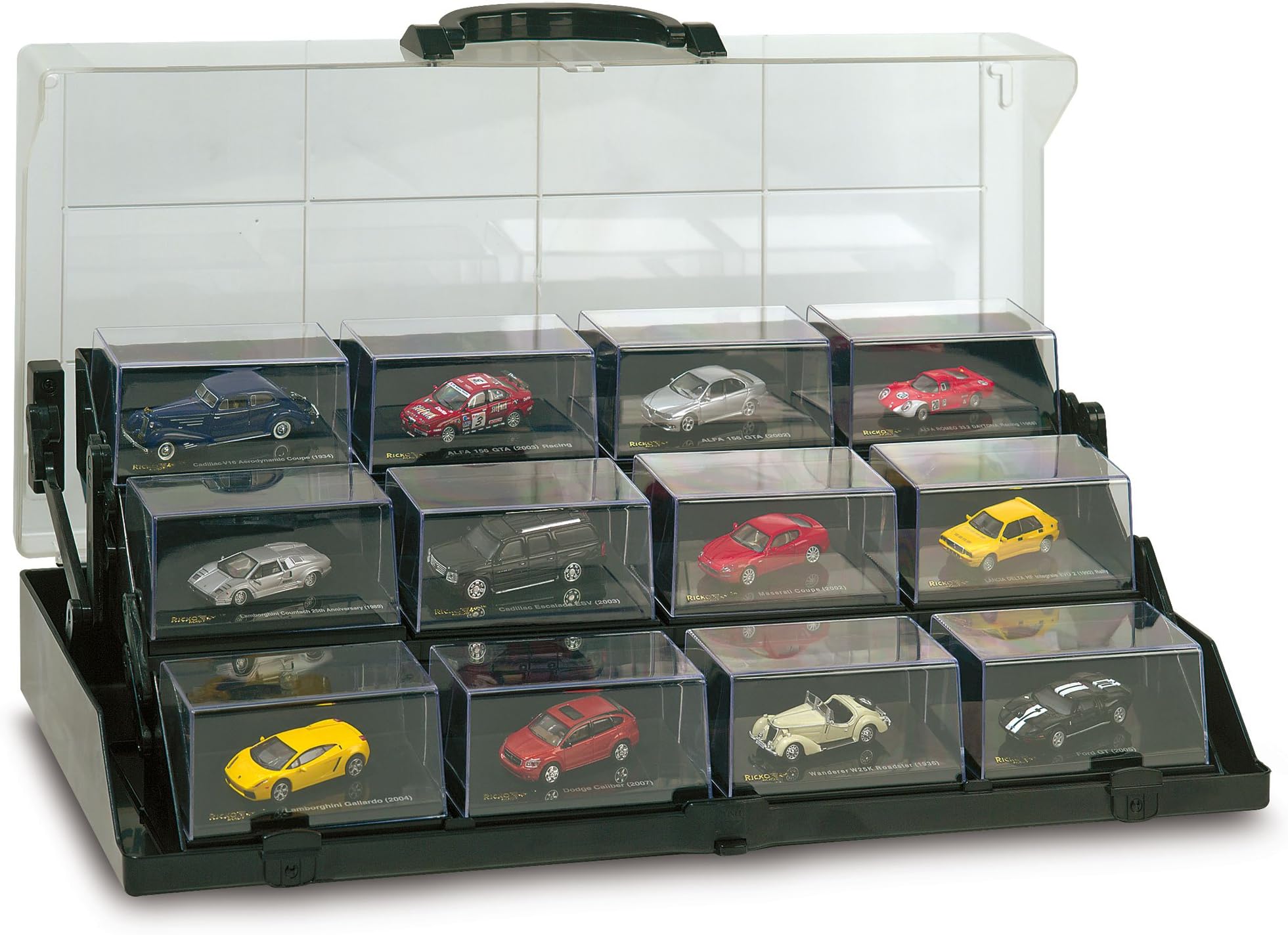 Ricko 38007 Collectors Carrying Case with 12 Ricko HO Scale Model Cars