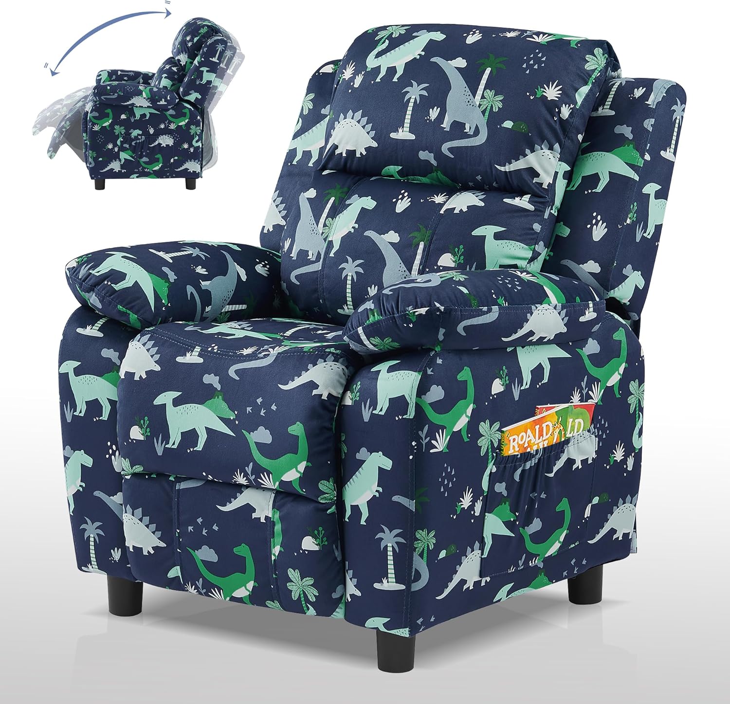 Ulax Furniture Kids Recliner Chair, Toddler Armrest Sofa