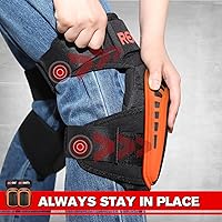 Vista 4 de REXBETI - Rodilleras para trabajo, rodilleras de gel de construcción, resistentes, cómodas y antideslizantes, para limpiar el suelo y el jardín