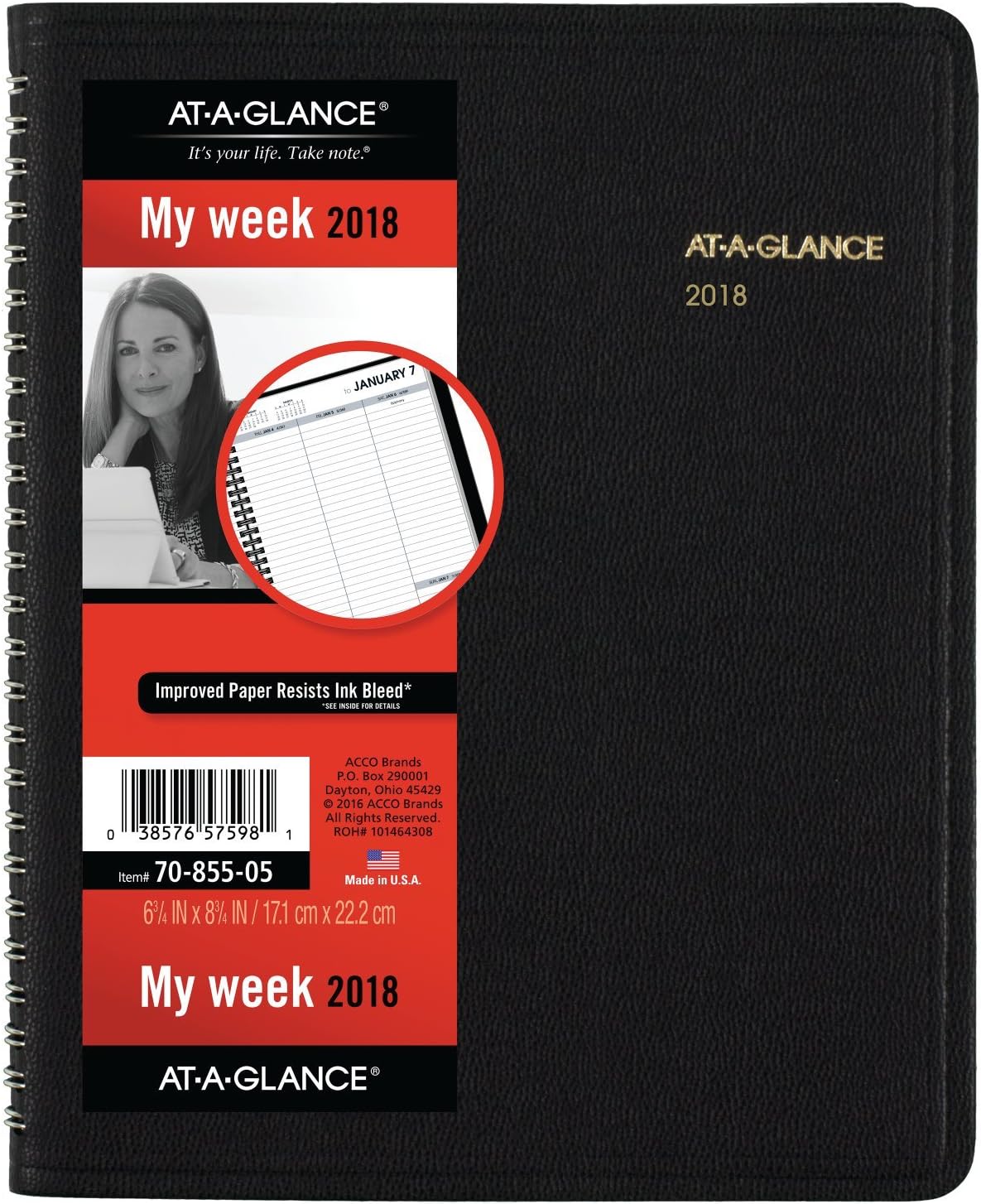 ATAGLANCE 2025 Planner, Weekly & Monthly, 8" x 10