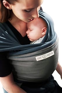 Je Porte Mon Bebe - Fular, con diseño elefante, color azul