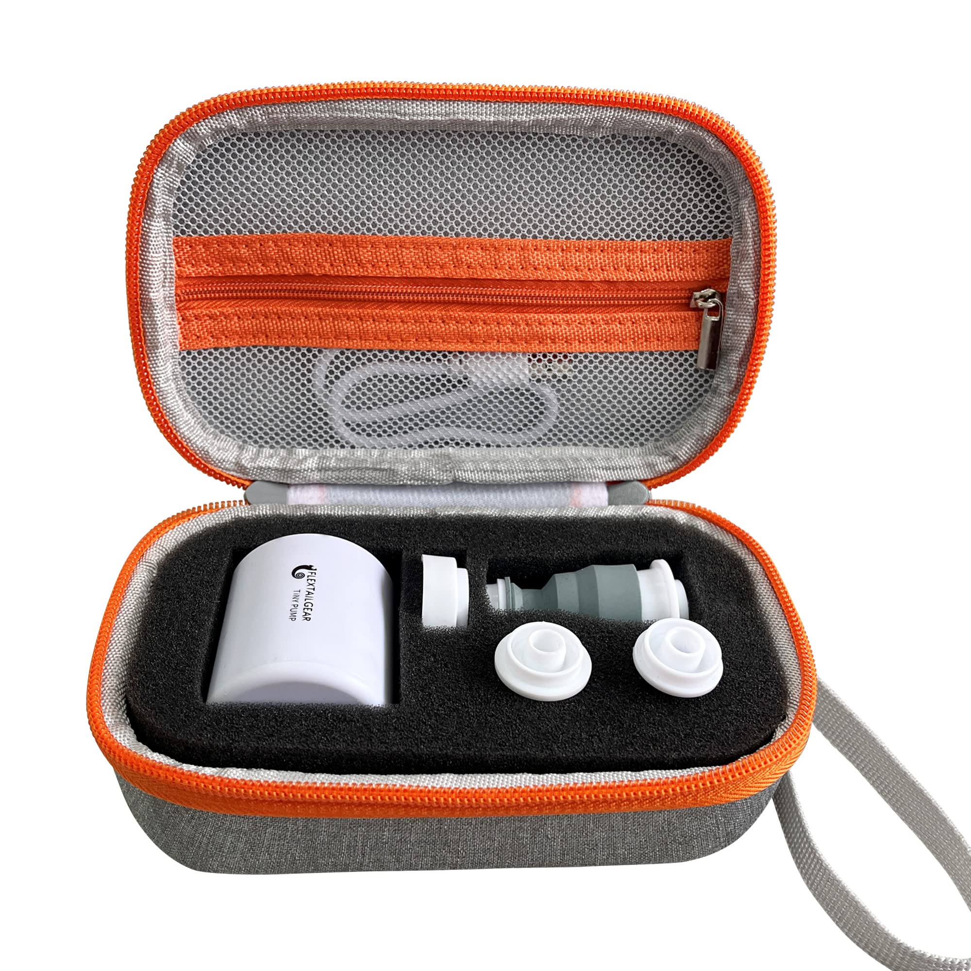 LeoTube Case Compatible with FLEXTAILGEAR Tiny Pump X Portable Air Pump, Storage Holder for 5Pcs Nozzle and Charging Cable (Case Only)