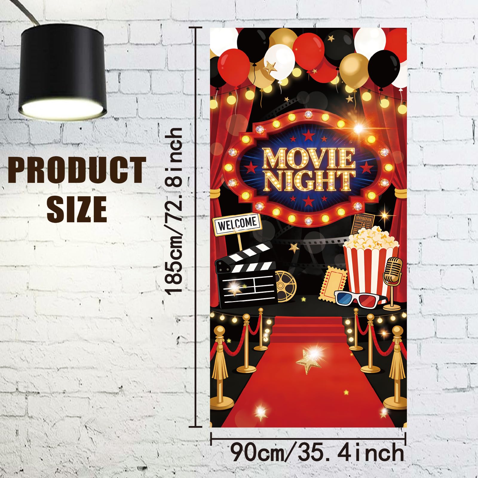 arricraft 1 Pc Movie Night Door Cover - Image 2