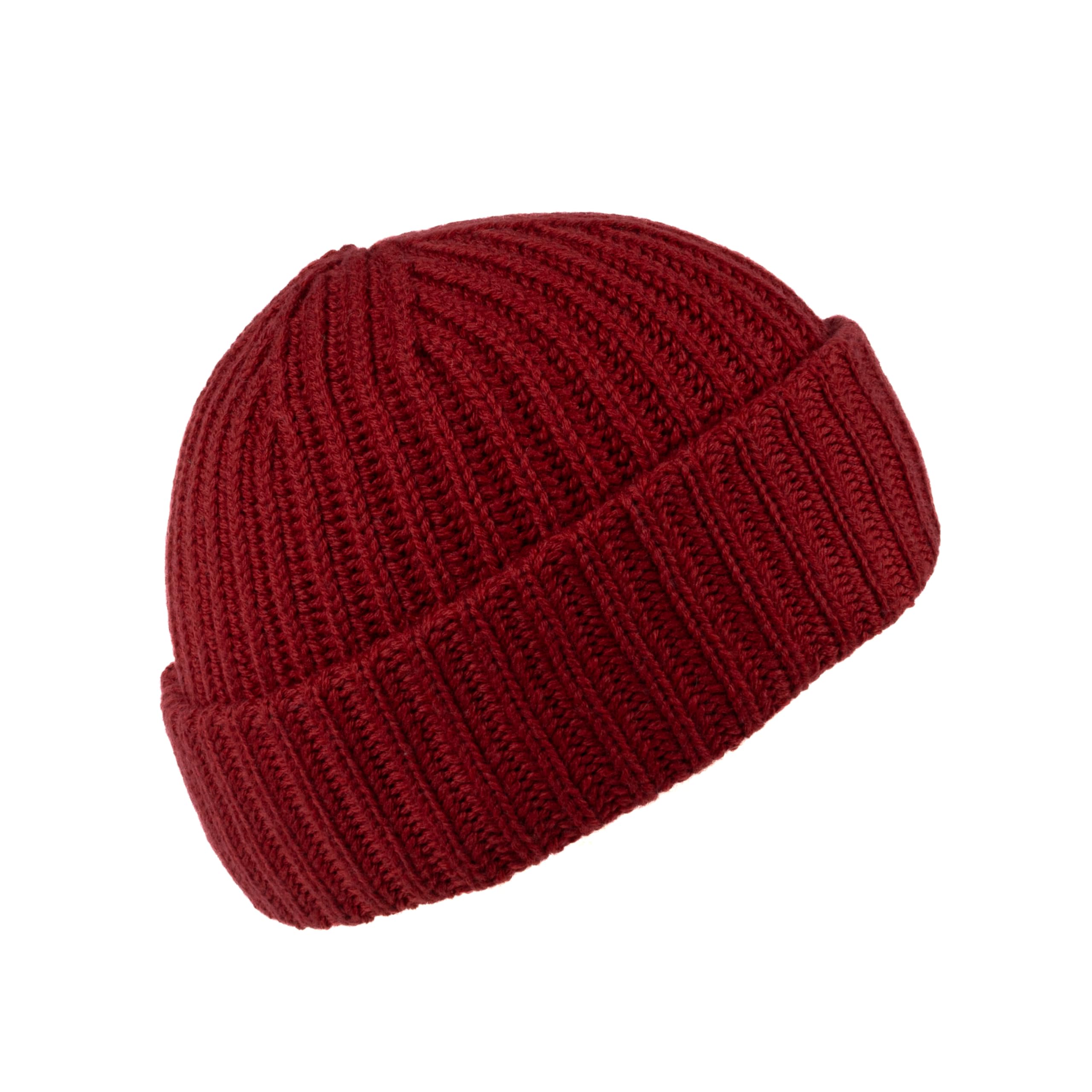 Bonnet côtelé 100 % laine mérinos extra fine, fabriqué en Italie, bonnet d'hiver unisexe, taille unique