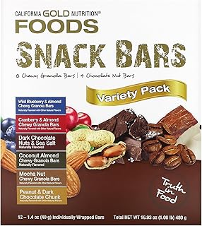 Maple, Nuts, Sea Salt, Variety Pack Snack Bars, Simple Ingredients, 7 g Plant-Based Protein, 6 g Fiber, No Artificial Colors, Flavors, Sweeteners, Preservatives, 1.4 oz (40 g) Each, 12 Bars